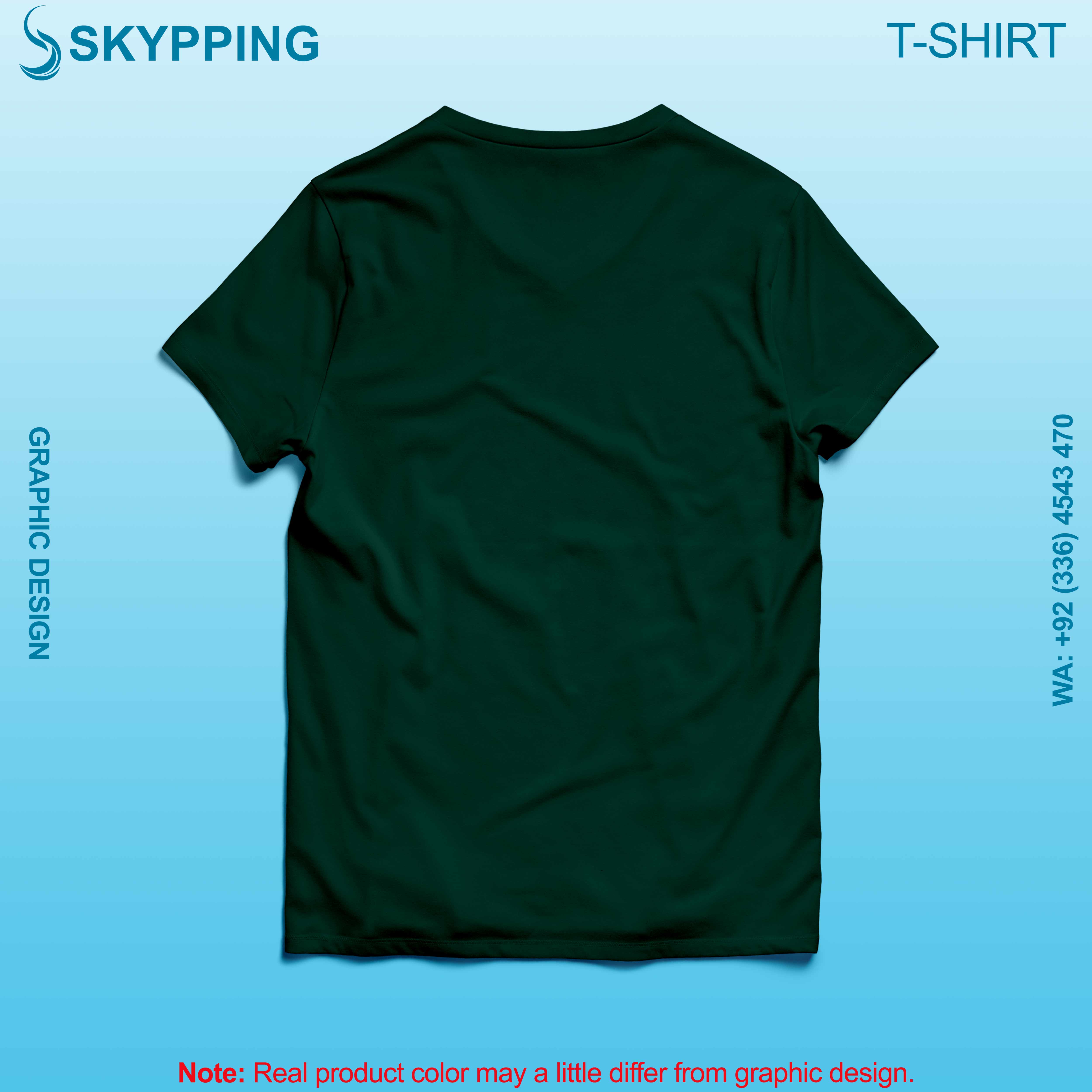 V-Neck Short set-in style sleeve long length t-shirt with shoulder panel for men